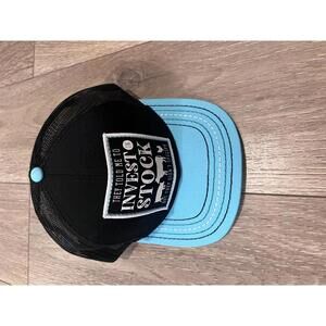 John Deere Black and Blue Mesh Trucker Cap